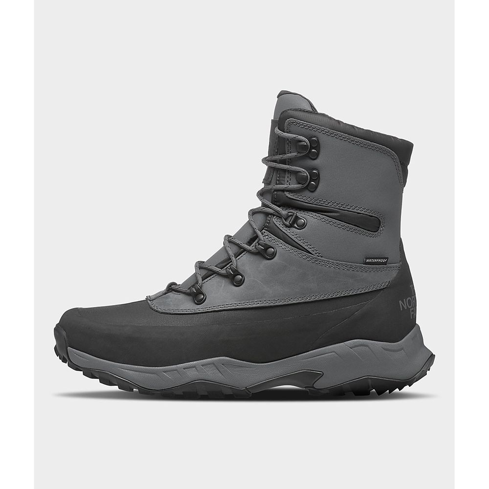 The North Face Winter Boots Mens Australia - The North Face Thermoball™ Lifty Ii Grey / Black (GDT-9